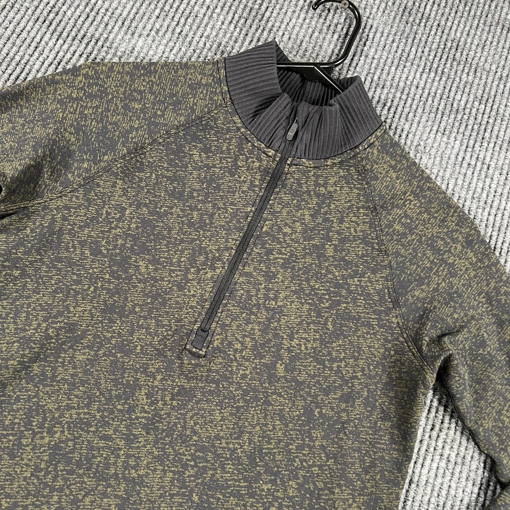 Lululemon Rest Less Pullover Sweatshirt Womens Small Green‎ Long Sleeve 1/4 Zip